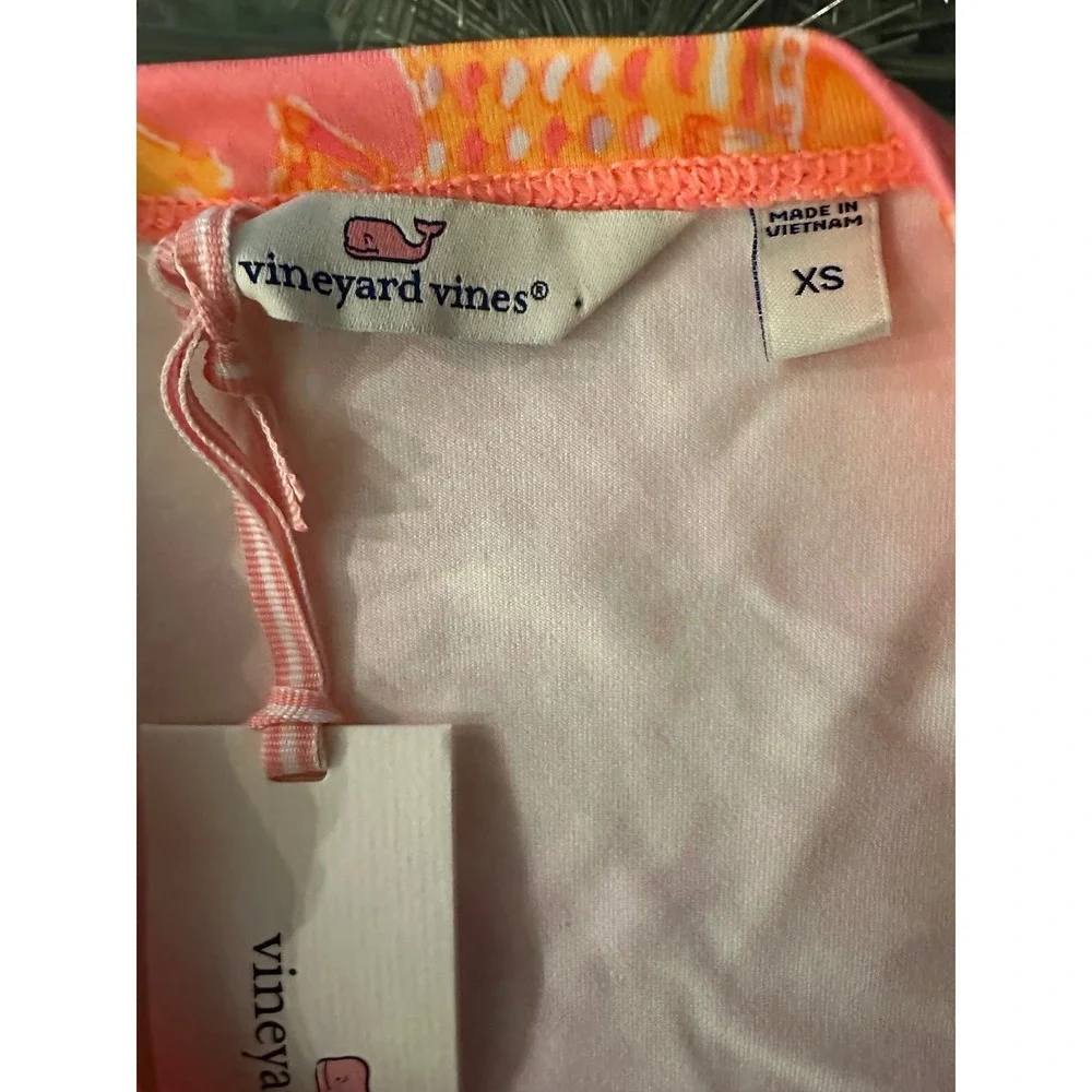 Vineyard Vines womens fish print long‎ sleeve shirt top XS